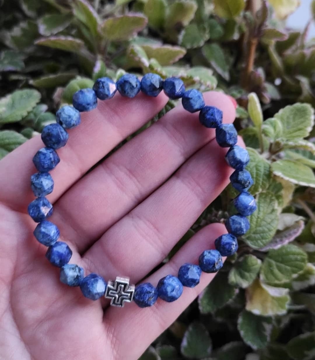 Muška narukvica — lapis lazuli